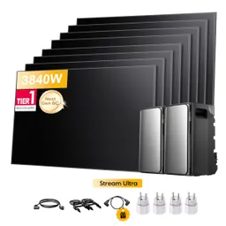 EcoFlow 2x EcoFlow Stream Ultra, All-in-One Speicher für Balkonkraftwerke, mit 8 x 480Wp Sunpro BC Bifazial Full Black Solarmodul, by Powerness - 2x Stream Ultra | 3840Wh / 4 x Smart Plug / Selbstabholung – Produktbild 1 von 1
