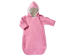 HANS NATUR Fußsack Kinderwagen mit Kapuze Bio Schurwoll-Walk pink Gr.62/68 – Produktbild 1 von 1