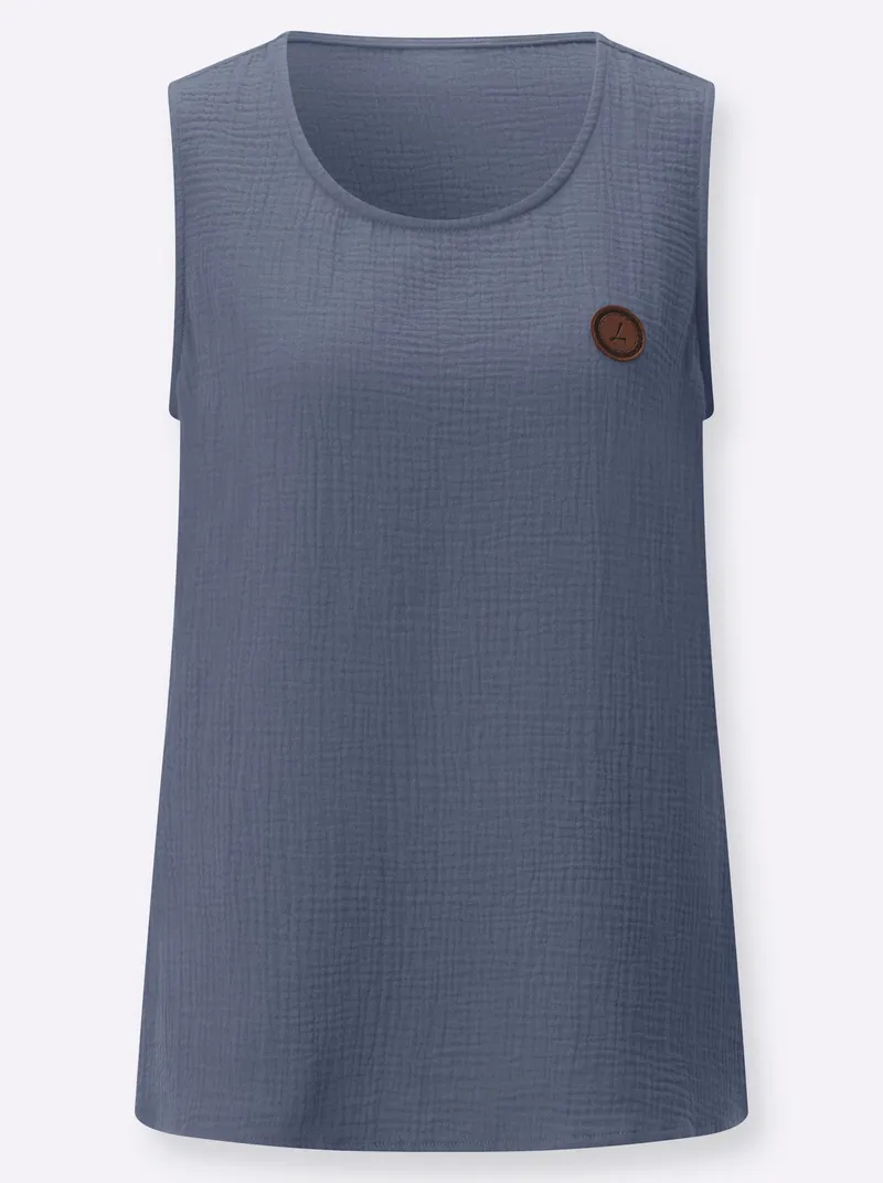Witt Blusentop rauchblau, Rauchblau, – Produktbild 1 von 2