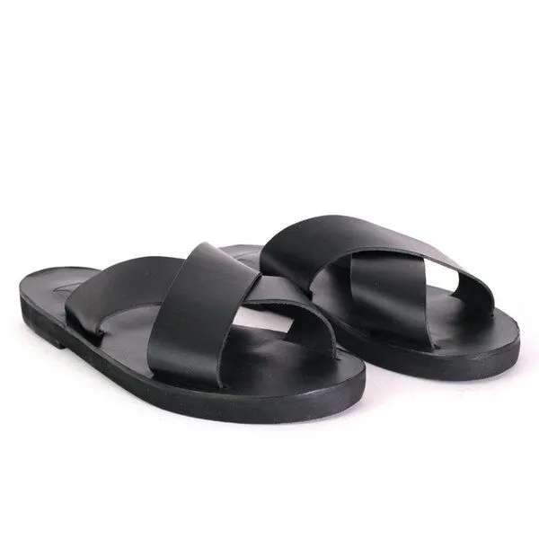 SORBAS SORBAS '24 Leder Pantoletten, All black (schwarz), – Produktbild 3 von 3