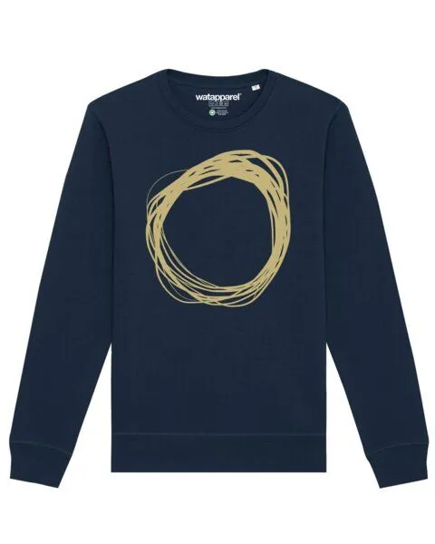 watapparel watapparel Sweatshirt Unisex Kreis, French navy, – Produktbild 1 von 4