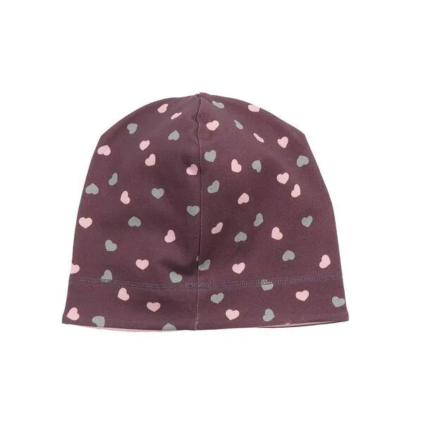 Walkiddy Walkiddy Kinder Beanie GOTS zertifiziert, Bio-Baumwolle, rosa, „Cute Cats“, Lila, – Produktbild 1 von 3