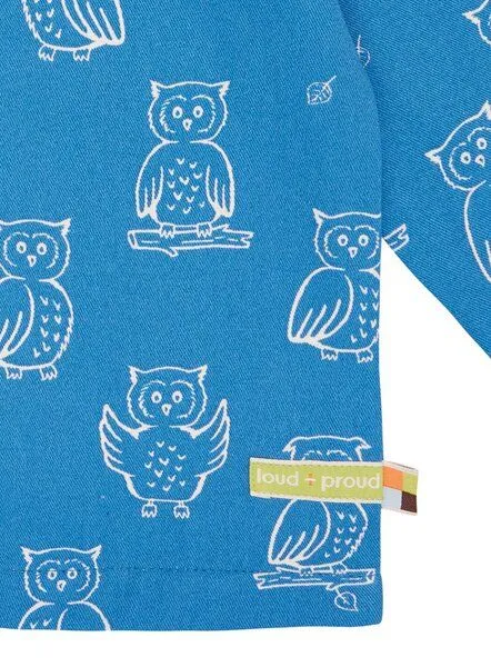 loud + proud loud + proud Babys & Kinder Wasserabweisende Jacke mit Druck, GOTS-zertifiziert, Azur(blau), – Produktbild 4 von 4