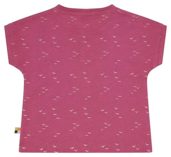 loud + proud loud + proud Babys & Kinder T-Shirt Slub Jersey, GOTS-zertifiziert, Rouge(rosa), – Produktbild 2 von 3