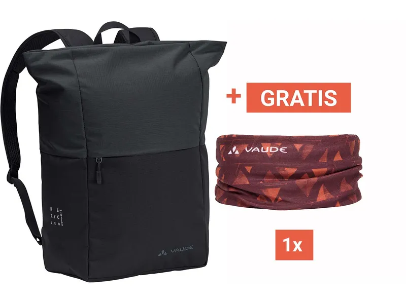 Vaude Vaude Rucksack "Wala" black + Multifunktionstuch "Multitube" dark oak – Produktbild 1 von 1