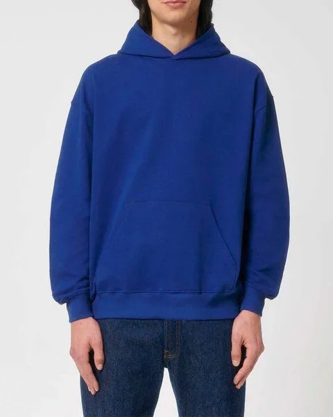 YTWOO YTWOO Oversized Unisex Hoodie mit Kängurutasche, Dry, nachhaltig, Bio-Baumwolle, Blau, – Produktbild 4 von 4