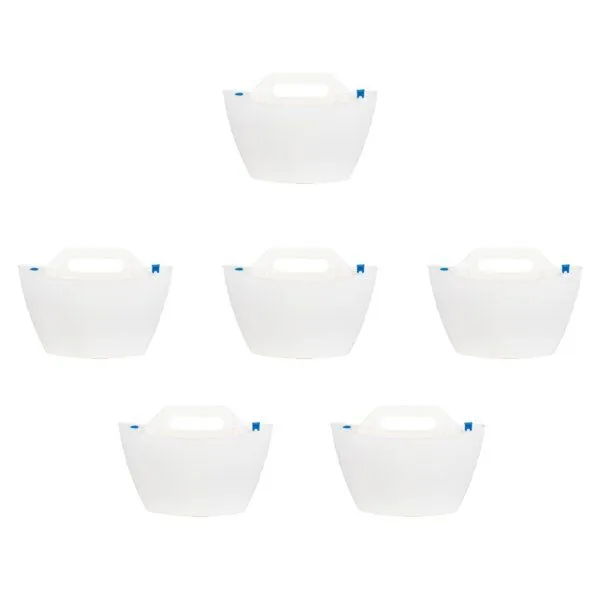 CitySens CitySens 6er-Pack Wand-Blumentopf mit automatischer Bewässerung, Weiss, – Produktbild 2 von 3