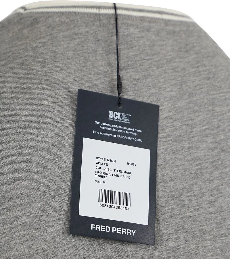Fred Perry Fred Perry T-shirt M1588 Grau - Größe S, Grau, – Produktbild 4 von 4