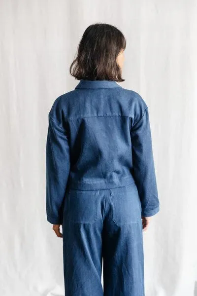 Jyoti - Fair Works Jyoti - Fair Works Bio-Baumwolldenim Shacket Mayur, Denim, – Produktbild 2 von 4