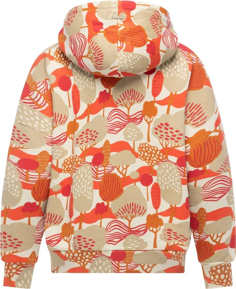 ragwear ragwear Kapuzenpullover Pirita Print Hoodie mit verstellbarer Kapuze, Braun, – Produktbild 3 von 3