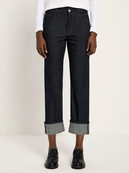 LANIUS LANIUS Jeans mit Aufschlag (GOTS) aus Bio-Baumwolle, Blue, – Produktbild 3 von 4