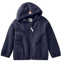 hessnatur hessnatur Fleece-Jacke aus reiner Bio-Baumwolle, Dunkelblau, – Produktbild 1 von 1