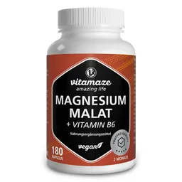 vitamaze Vitamaze Magnesium Malat + Vitamin B6 Kapseln vegan – Produktbild 1 von 1