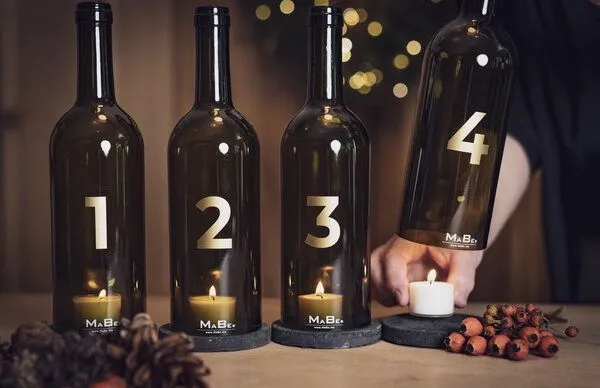 MaBe MaBe Nachhaltiger Adventskranz ohne zu Nadeln am 4. Advent wie am 1. – Produktbild 2 von 4