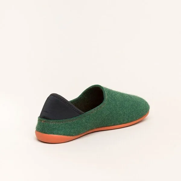 Gottstein Gottstein Filzhausschuh Wool Slip-On aus 100% Schurwolle - für Damen & Herren - Rutschfeste Gummisohle, Grün, – Produktbild 4 von 4