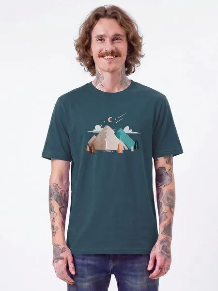 watapparel watapparel T-Shirt Unisex Night & Clouds, Stargazer, – Produktbild 4 von 5