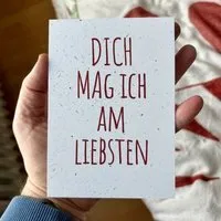 ilovemixtapes ilovemixtapes Postkarte „dich mag ich am liebsten" A6 – Produktbild 1 von 1