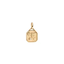 Maren Jewellery World Gold Day Bienen Charity Anhänger - 18K Gelbgold & Labordiamant – Produktbild 1 von 1