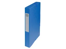 Exacompta 8 Exacompta Archivboxen, Colorspan-Karton, 600 g/m², DIN A4, Gummizug, RB 40 mm, blau – Produktbild 1 von 1