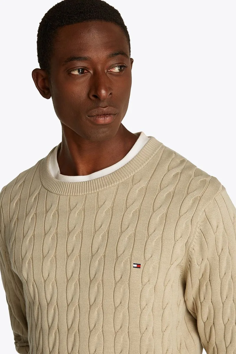 Tommy Hilfiger Tommy Hilfiger Pullover Cable Beige - Größe XL, Beige, – Produktbild 3 von 5