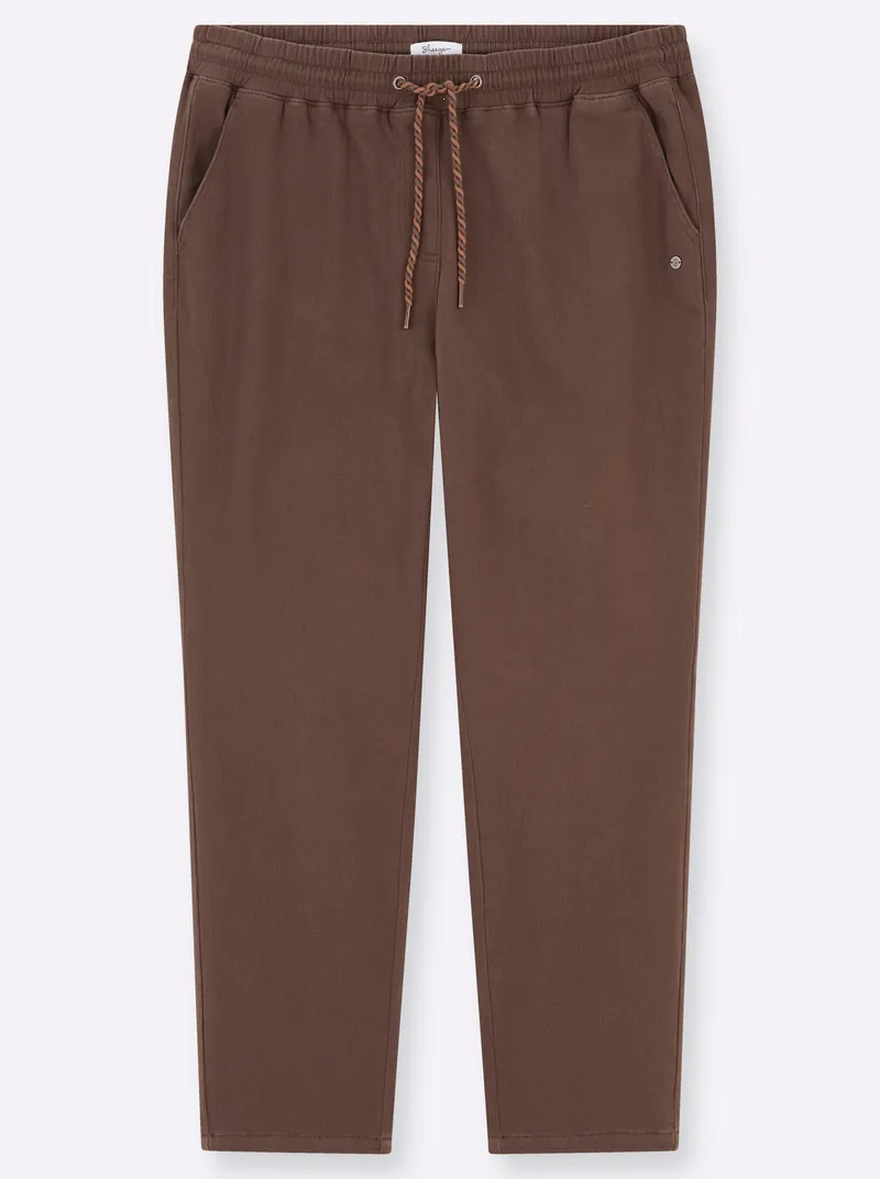sheego Schlupfhose schoko, Schoko, – Produktbild 1 von 3