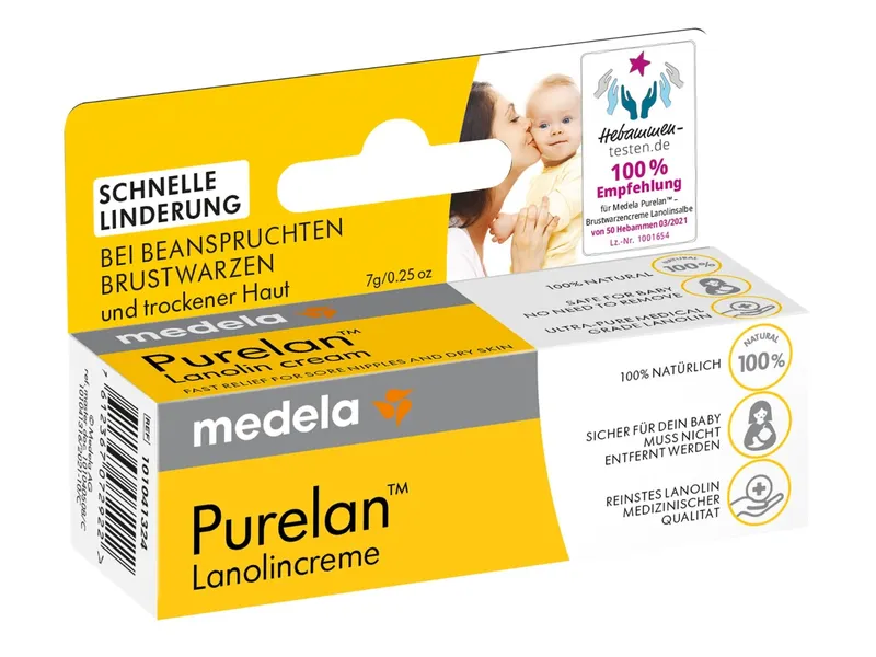 Medela Medela Natürliches Lanolin "PureLan" 7 g Tube – Produktbild 2 von 2