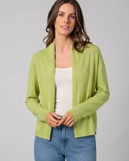 HempAge HempAge Damen-Cardigan mit Schalkragen Hanf/Biobaumwolle – Produktbild 1 von 1