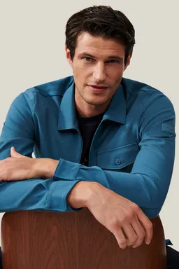 Cavallaro Napoli Cavallaro Napoli Cavallaro Zelo Hemdjacke Blau – Produktbild 1 von 1