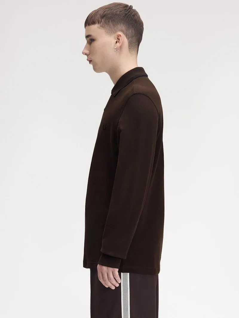 Fred Perry Fred Perry Langarm-Poloshirt Braun 86C - Größe XL, Braun, – Produktbild 5 von 5