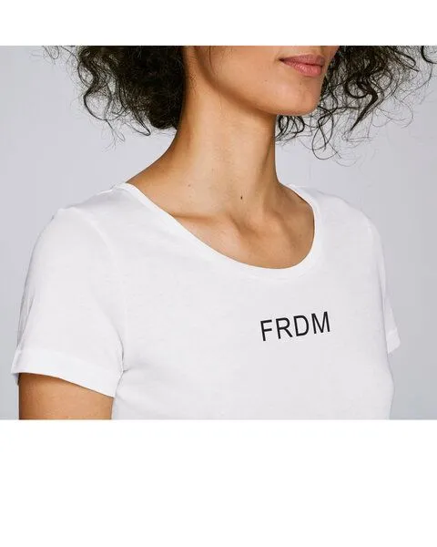 Human Family Bio Damen T-Shirt Amorous "Freedom" von Human Family, Weiss, – Produktbild 3 von 4