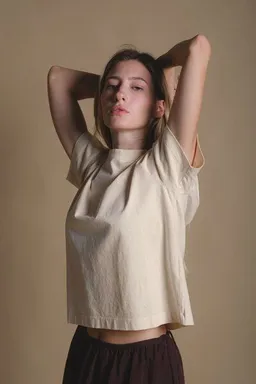 Trendsplant Trendsplant Women's Essential Garment T-Shirt Pearled Ivory – Produktbild 1 von 1
