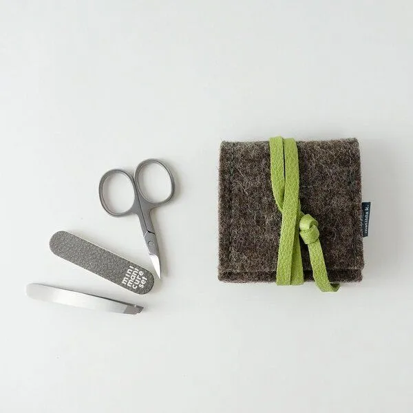 matilda k. manufaktur matilda k. manufaktur mini-maniküre-set 'ella' aus Wollfilz braun, Braun, – Produktbild 6 von 8