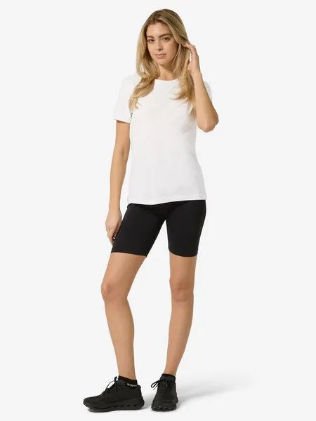 Super.Natural Super.Natural Merino T-Shirt W CASUAL BIO COTTON TEE für Damen, Bright white, – Produktbild 3 von 4