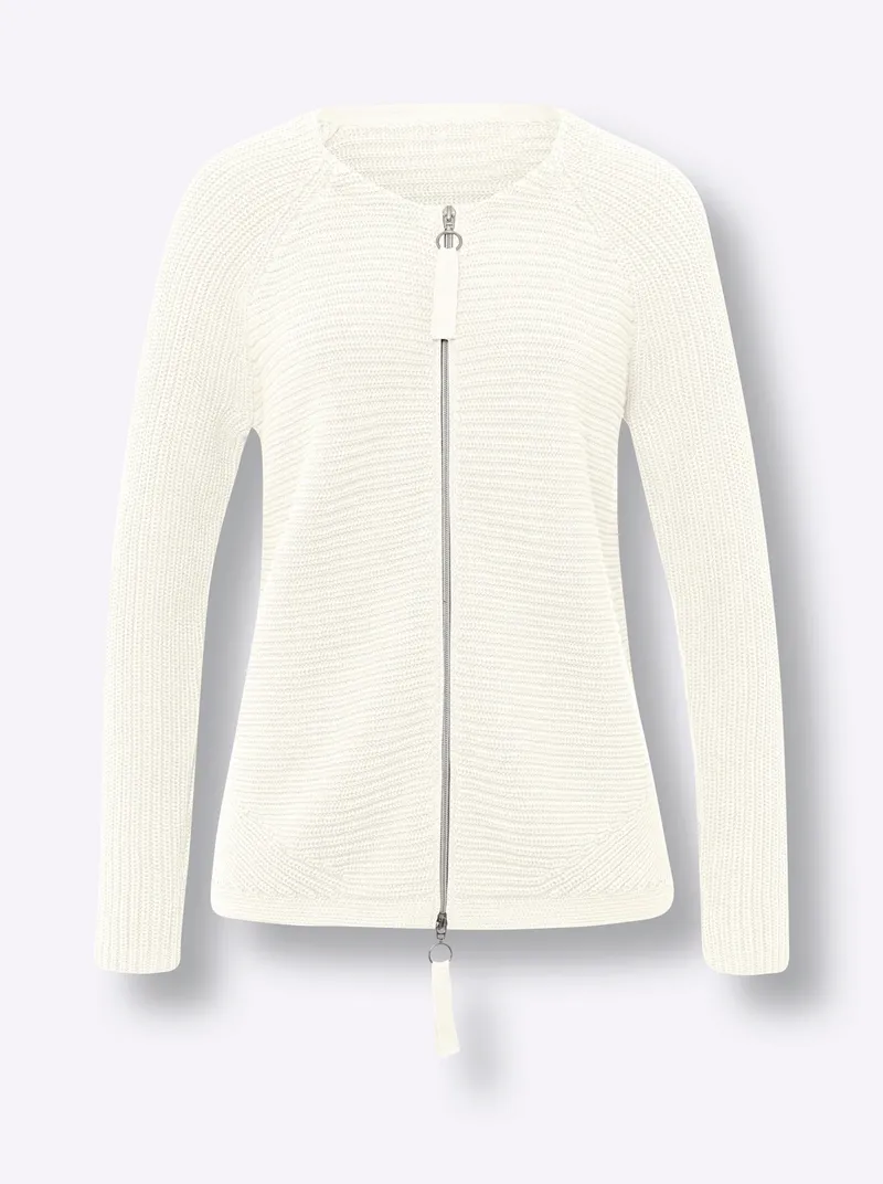 heine Strickjacke ecru, Ecru, – Produktbild 1 von 2
