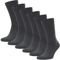 Opi and Max Opi and Max 6 Paar Unisex Socken aus 98% Bio-Baumwolle & 2% Elasthan – Weiche, Atmungsaktive Strümpfe für Damen & Herren – Nachhaltig, Hautfreundlich, GOTS-Zertifiziert – Ideal für Alltag & Freizeit, Dunkelgrau, – Produktbild 1 von 2