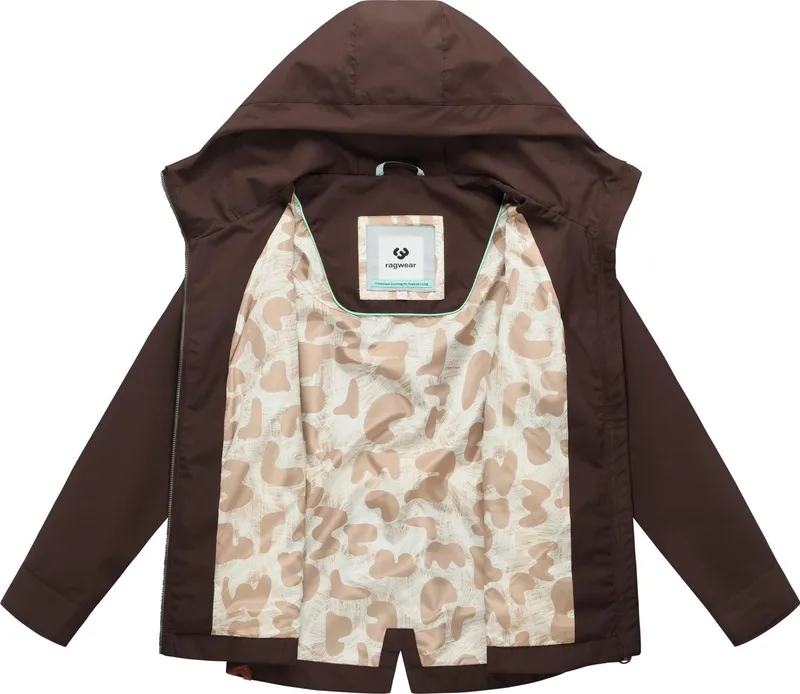 ragwear ragwear Outdoorjacke Monadde Wasserdichte Übergangsjacke mit Kapuze, Braun, – Produktbild 1 von 5