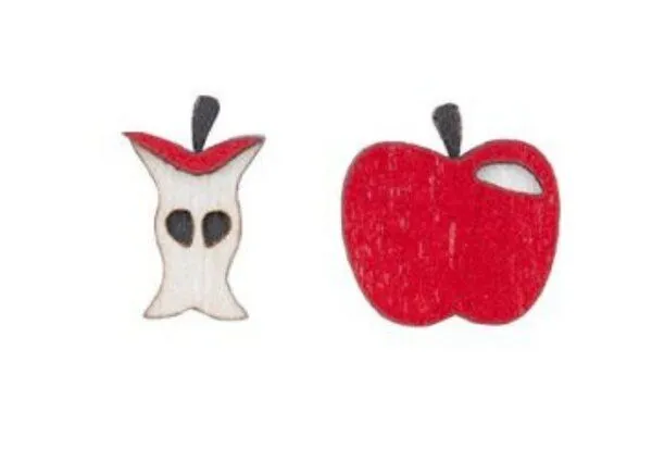 BeWooden BeWooden Holzohrringe Apple Apfelmotiv – Produktbild 1 von 4