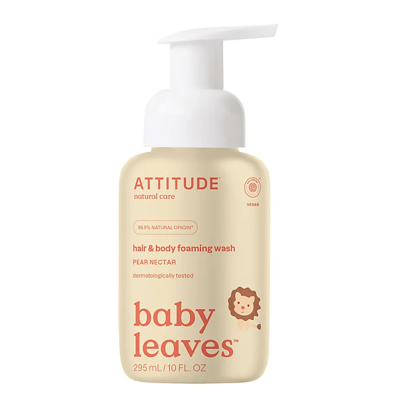 Attitude Attitude Baby Leaves 2 in 1 Shampoo & Duschschaum Birnen Nektar – Produktbild 1 von 1