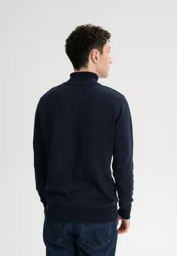 MELA MELA Herren vegan Rollkragenpullover Kanja Navy – Produktbild 1 von 1