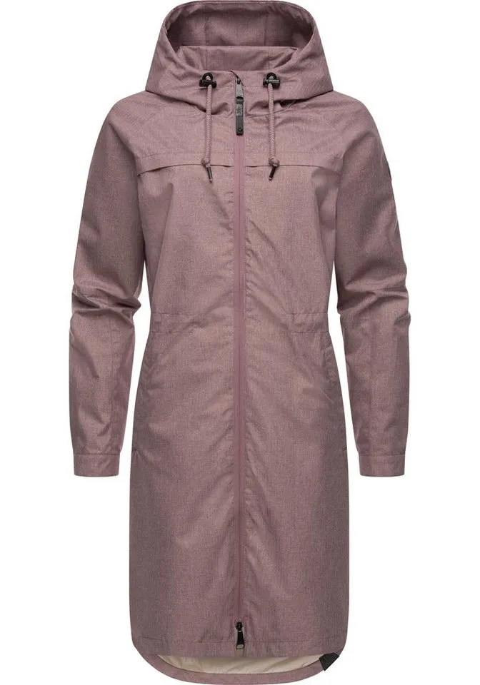 ragwear ragwear Outdoorjacke Belinka Wasserdichte lange und sehr leichte Übergangsjacke, Lila, – Produktbild 2 von 4