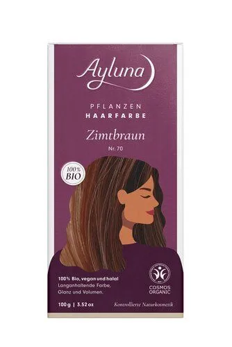 Ayluna Ayluna Pflanzenhaarfarben, Zimtbraun nr. 70, – Produktbild 1 von 2