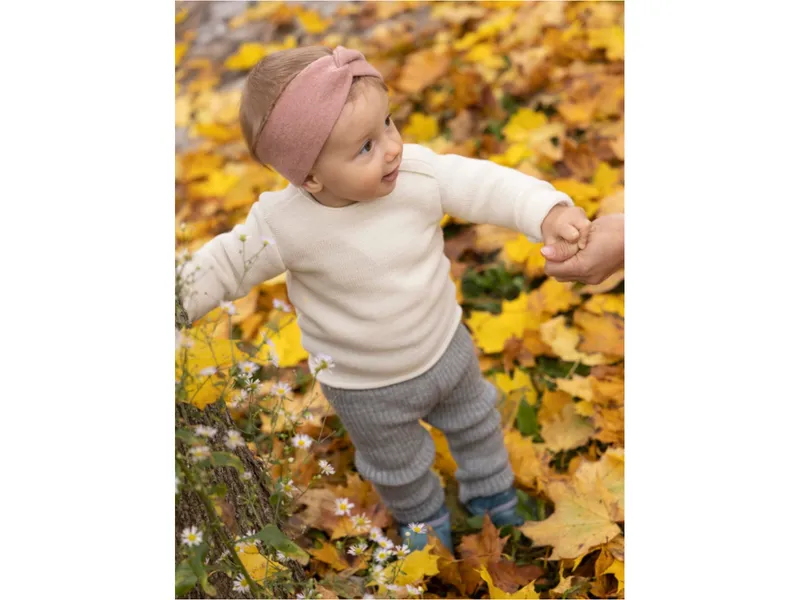 Disana Disana Baby Pullover Bio-Merinowolle melange natur Gr. 50/56, Natur, – Produktbild 2 von 2