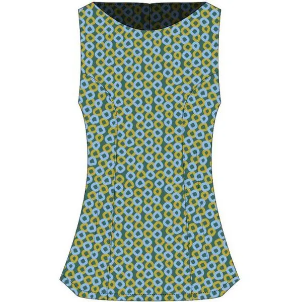Global Mamas Global Mamas Bio Bluse - BOARDWALK - Argyle, Rings (grün), – Produktbild 1 von 3