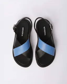 BOHEMA BOHEMA Damen vegan Sandalen Glare Babyblau/Schwarz – Produktbild 1 von 1