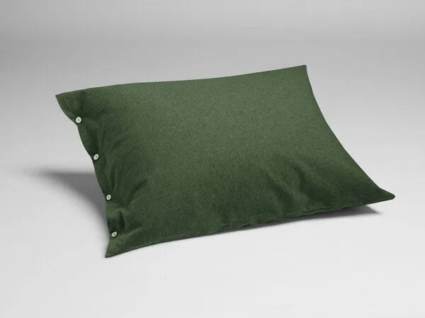 Yumeko Yumeko Kissenbezug aus Velvet Flanell, Moss green, – Produktbild 2 von 4