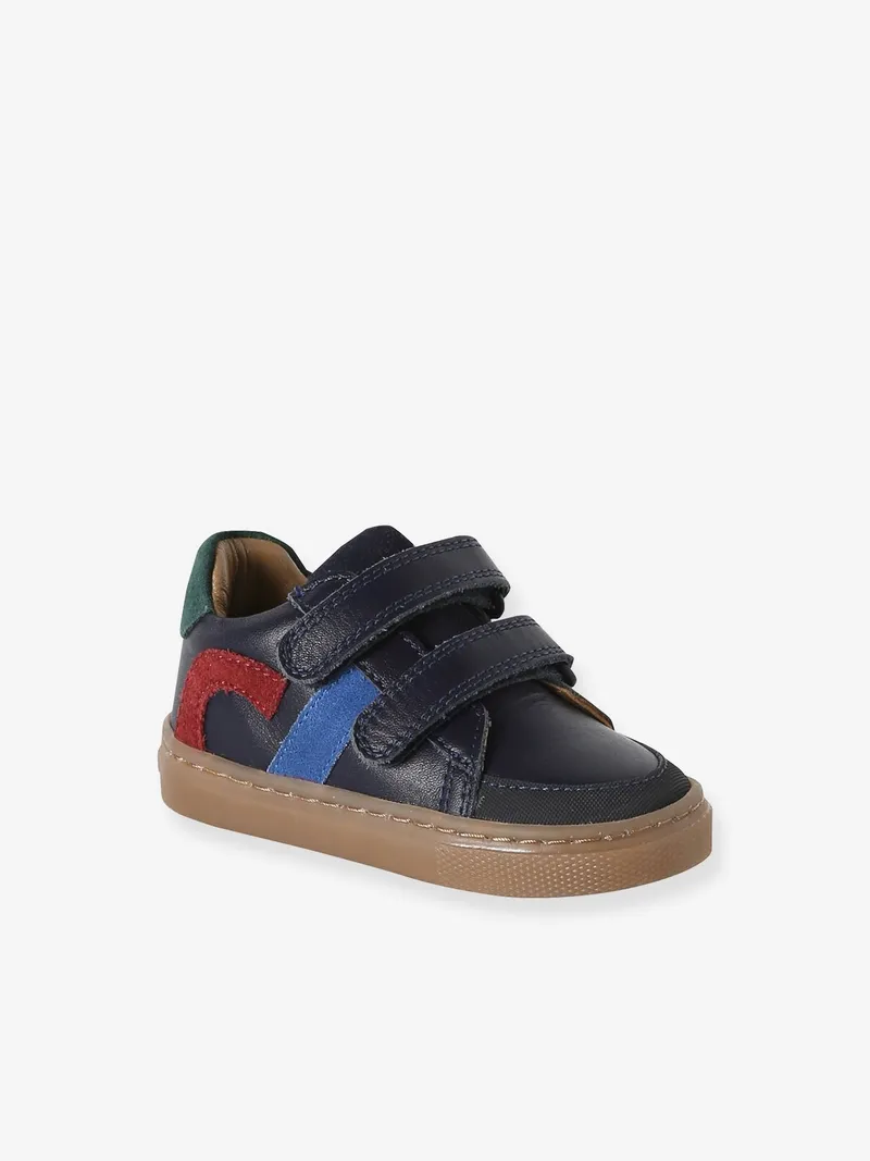 Vertbaudet Baby Klett-Sneakers, Marine, – Produktbild 1 von 4