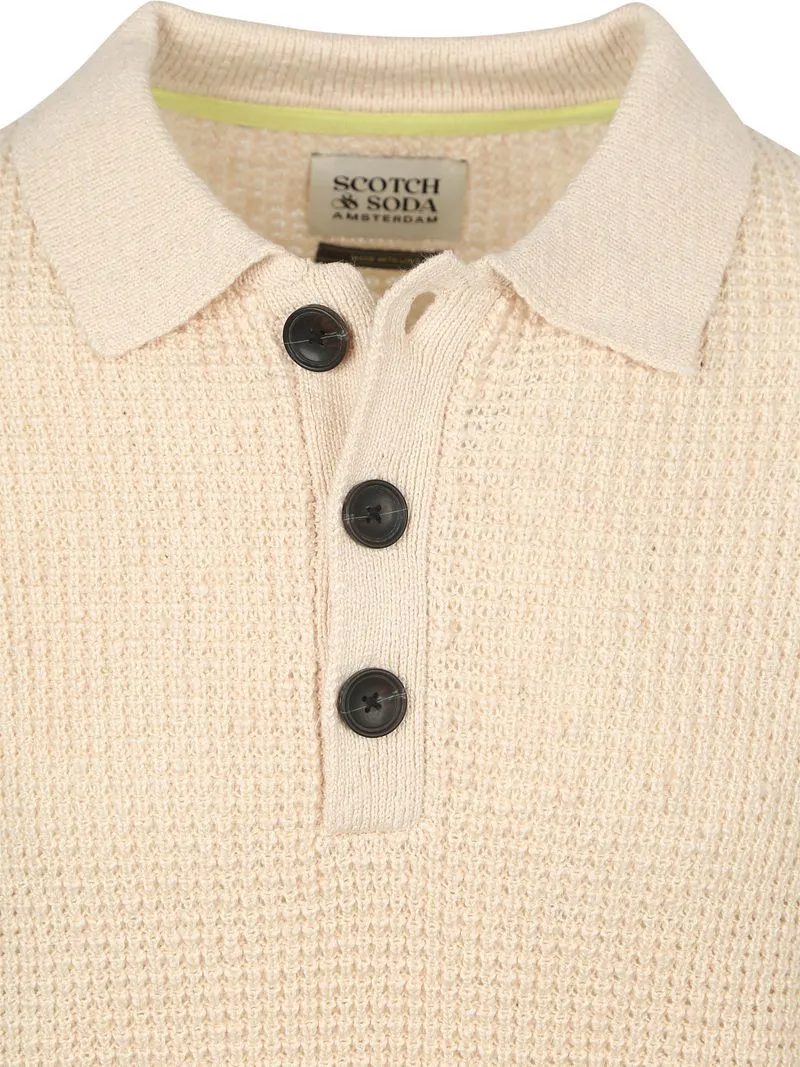 Scotch and Soda Scotch and Soda Waffle stitch dropped shoulder long, Beige, – Produktbild 5 von 5