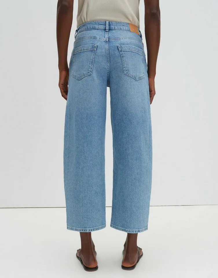 someday Relax-fit-Jeans Corah curved aus Lyocell-Denim Cropped mit Crinkle-Effekt für moderne Styles, Blau, – Produktbild 3 von 5