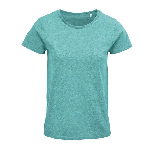 Sol's Sol's Damen T-Shirt Kurzarm Rundhals aus Bio - Baumwolle, Heather light green, – Produktbild 1 von 3