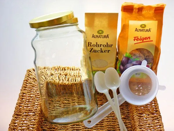 Wellness-Drinks Wasserkefir - Komplettpaket für 2,5 Liter: Bio Wasserkefir mit Zubehör – Produktbild 1 von 4